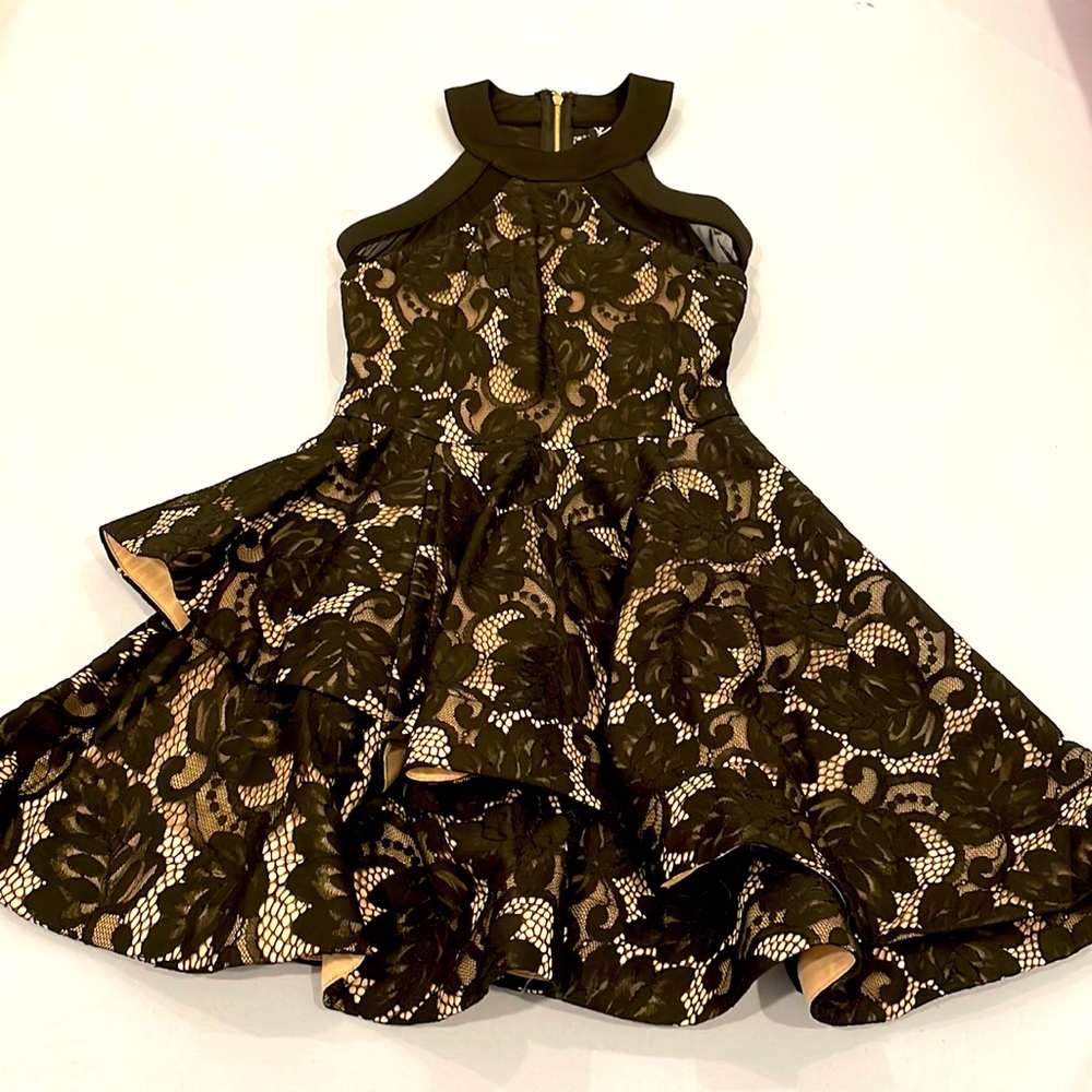 Windsor black lacy mini dress